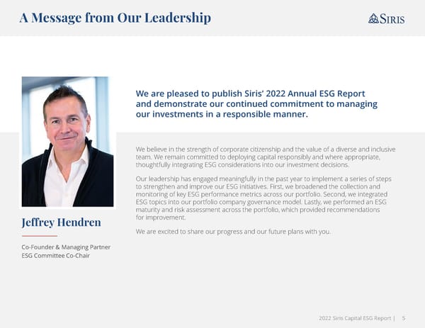 Annual ESG Report - Page 5